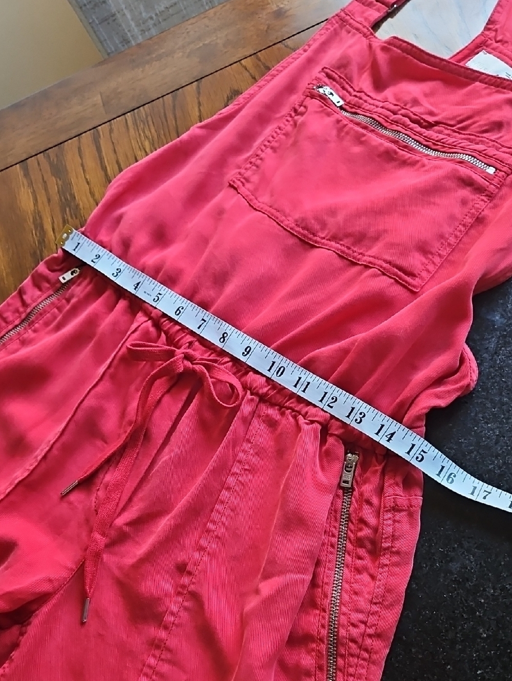 Wilfred Free Red Valletta Cropped Overalls Size S  NWOT - Picture 12 of 16